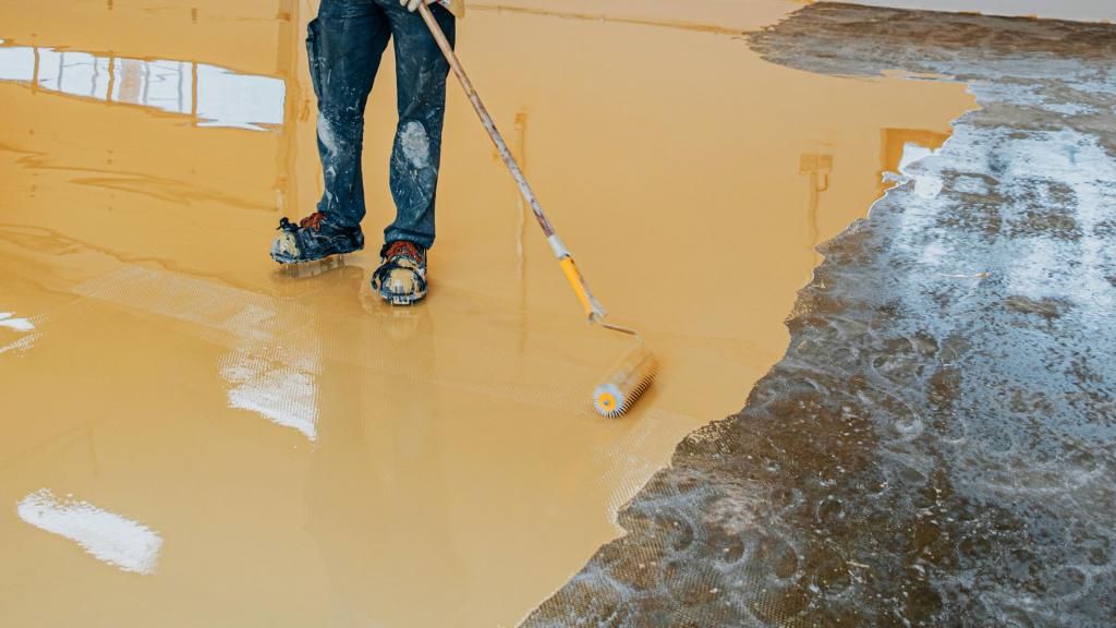 how to make epoxy floor not slippery